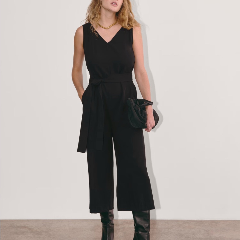 Everlane Black Sleeveless Jumpsuit